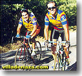 Ciclistas en la subida a la quesera