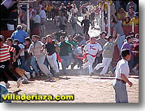 Encirros de Riaza. Entrada a la Plaza Mayor.
